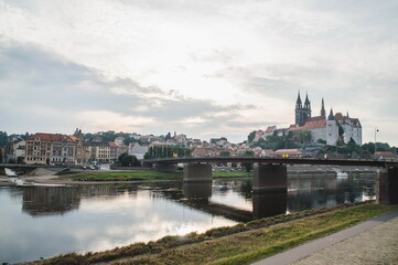 Fototapeta premium view of the town of Meissen