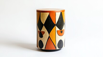 Obraz premium Colorful Abstract Wooden Stool Design