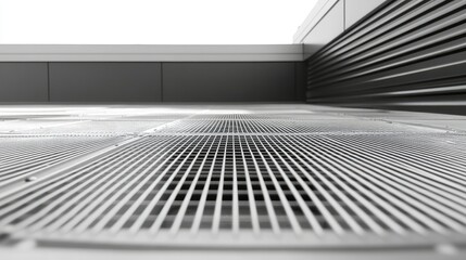 Naklejka premium Modern Architectural Details from Low Angle Perspective