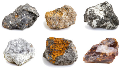 Obraz premium Distinctive Rock Formations on Transparent Background Generative AI