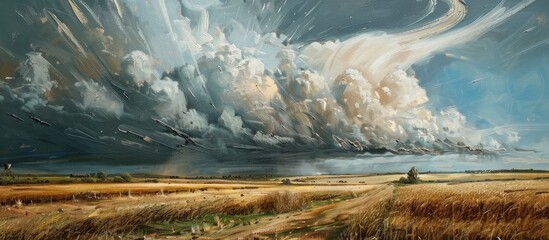 Funnel Cloud Over Farmland