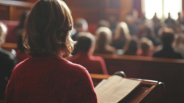 A victim impact statement being read in court, demonstrating the role of victims in the criminal justice process