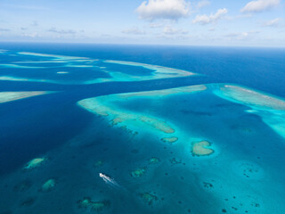 View of Fulidhoo island in the Maldives