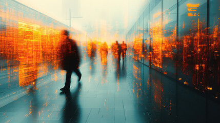 Airport, Train station, non-place, Relativistic time, Multiple exposure