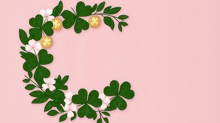 Create stunning seasonal wreaths against a soft pink background for your home decor