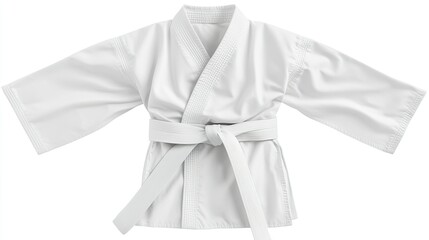 White Karate Gi for Martial Arts Practice and Training