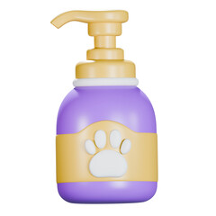 Pet Shampoo 3d Icon Illustration