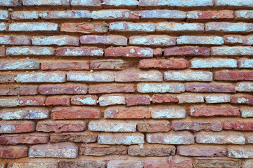 Weathered Brick Wall with Rustic Texture