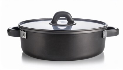 Cake Pan on White Background Isolated. Full Shot of Kitchen Utensils.