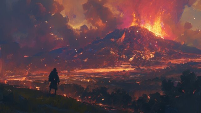 The sight of the lava spewing sparks into the air was like soing out of a fairytale a truly enchanted and fantastical image.