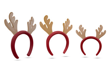 deer ears christmas  on a white background,with clipping path,3D