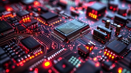 Obraz premium 電子基板_マザーボードのイメージ画像