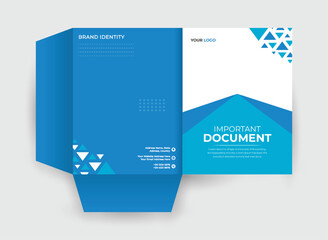 Presentation folder template design and modern layout Folder design, cover for catalog, brochures, Annual template