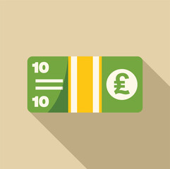 Green banknotes with pound symbol illustrating investment, savings, and financial prosperity