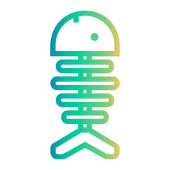 fishbone Line Gradient Icon