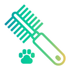 comb Line Gradient Icon