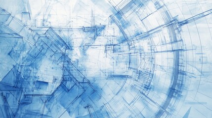 Conceptual architectural blueprints