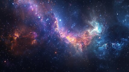 Naklejka premium A multitude of galaxies and stars