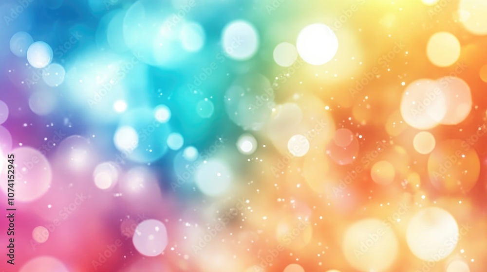 Poster abstract gradient with multiple colors featuring a defocused blur effect