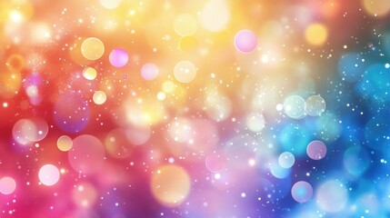 Vibrant multicolored background featuring shimmering circles and a glossy finish Beautiful illustration