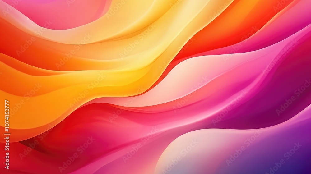 Poster abstract background design with vibrant colors and smooth gradients creating a visually appealing an