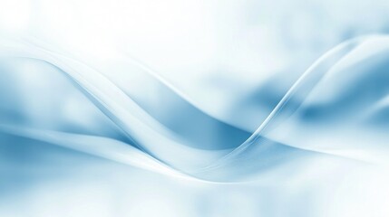Obraz premium Abstract blue backdrop featuring elegant lines and a soft blur effect