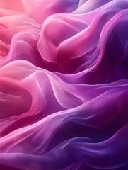 Obraz premium A mesmerizing swirl of soft, flowing textures in shades of pink and purple, creating an ethereal and dreamy atmosphere.