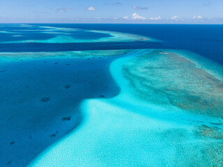 View of Fulidhoo island in the Maldives