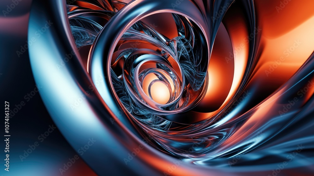 Poster vibrant abstract spiral background with soft gamma suitable for web and print applications including