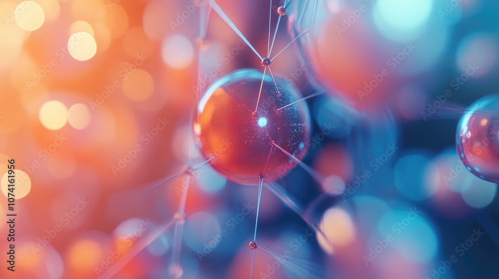 Poster blurred abstract background depicting networking concepts social media interaction and internet comm