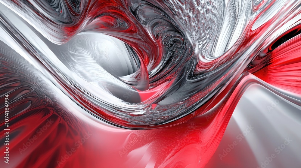 Poster abstract background created through 3d illustration and rendering techniques