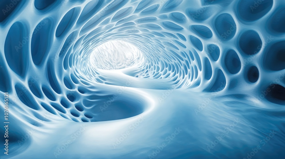 Poster abstract background created through 3d illustration and rendering techniques