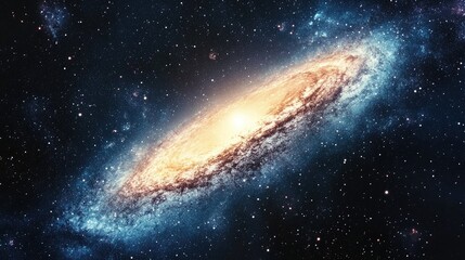 Fototapeta premium 3D cartoon rendering showcasing stars within a galaxy set against a backdrop of empty space