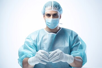 Naklejka premium Hospital doctor surgeon protection.