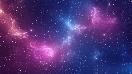 Obraz premium Beautiful space background featuring stardust and stars in a 3D cartoon rendering It showcases deep cosmic glowing colors and a conceptual Milky Way backdrop with constellations