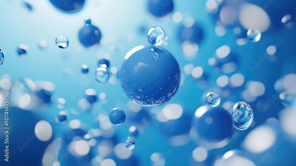 Aufkleber Abstract background in 3D cartoon rendering