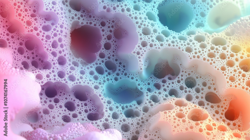 Fototapete Abstract fractal background created in 3D cartoon rendering