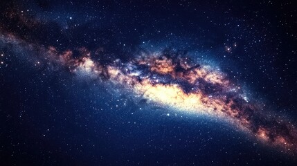 3D cartoon depiction of the Milky Way Galaxy in summer