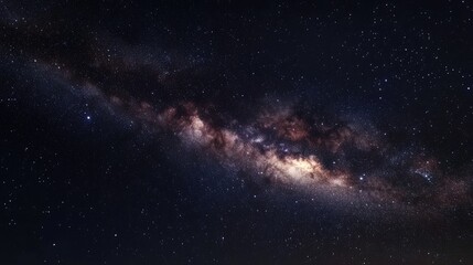 Obraz premium 3D cartoon depiction of the Milky Way in the night sky