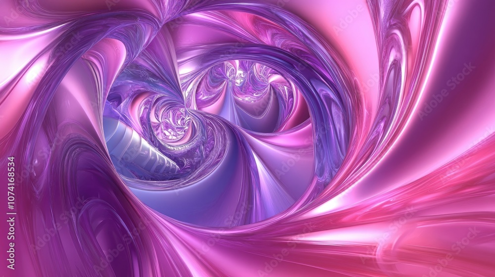 Fototapete good abstract figure with background in 3d cartoon rendering fractal created