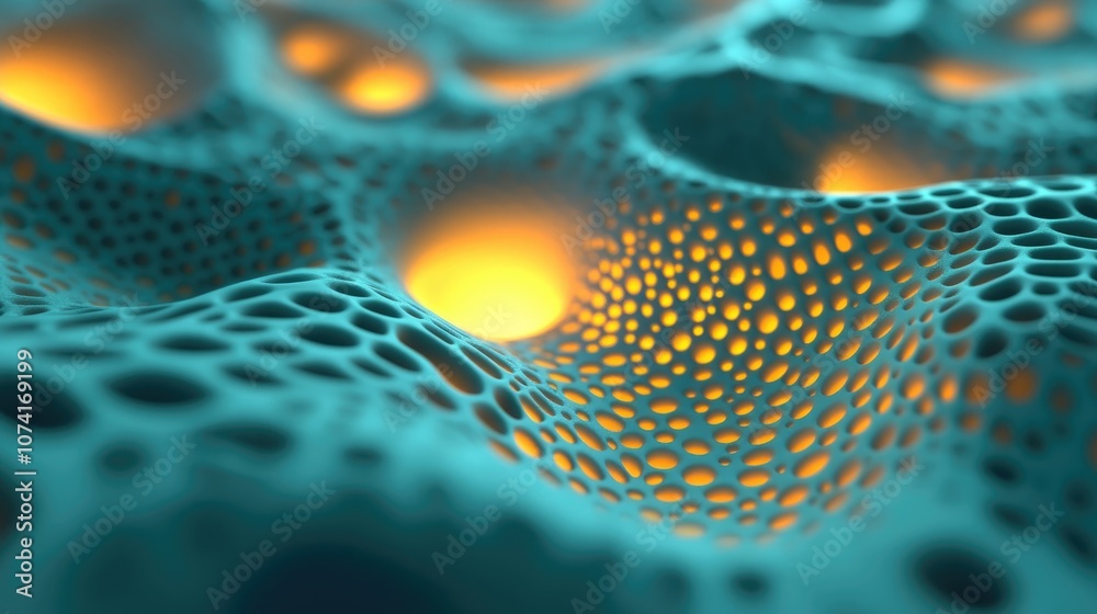 Poster Fractal in 3D cartoon rendering