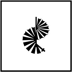 Spiral Staircase Vector Logo