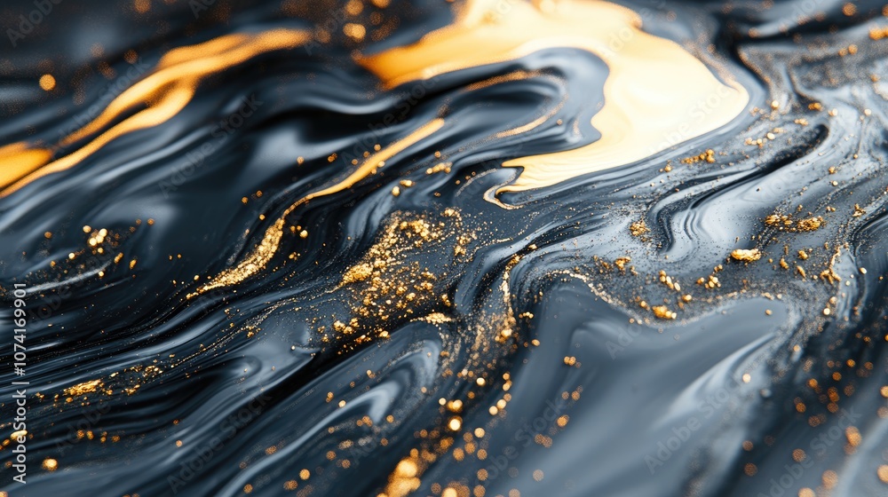 Aufkleber Macro abstract texture background created with 3D cartoon rendering technique featuring acrylic colors in water and oil