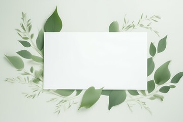 background with green leaves