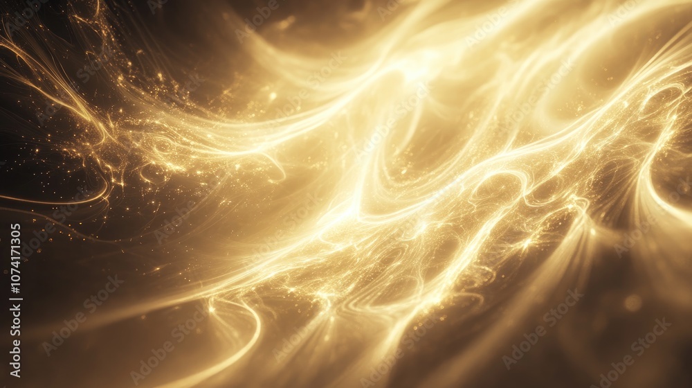 Poster Abstract fractal light background in 3D cartoon rendering