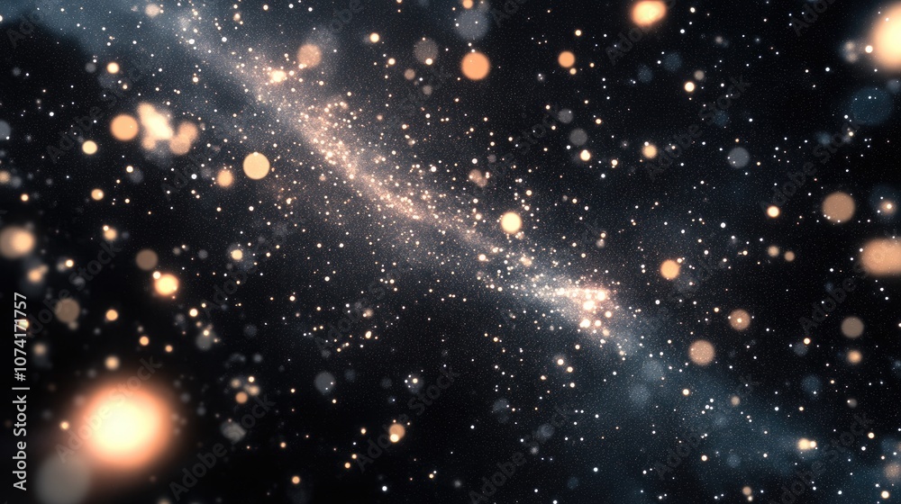 Poster High Definition Star Field Background in 3D Cartoon Rendering
