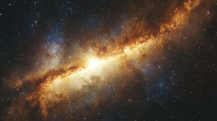 Colorful cosmos featuring a space background with realistic nebula and shining stars including stardust and the Milky Way Magic color galaxy in an infinite universe and starry night 3D rendering