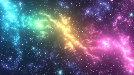 High definition star field background in a 3D cartoon rendering of deep space Colorful starry night sky texture in an outer space scene