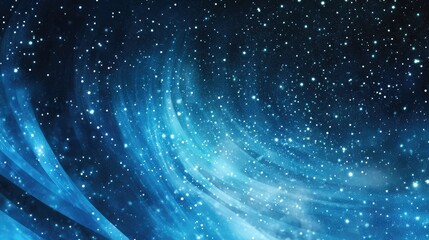 Obraz premium Night sky star trail in a 3D cartoon rendering featuring rotating stars and an abstract background