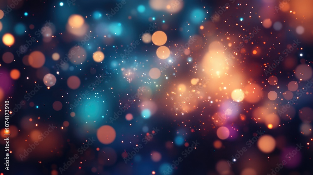 Leinwandbilder blurred background nebula cosmos sky universe in a 3d cartoon rendering